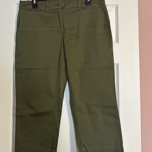 New York & Company Olive Cropped Pants